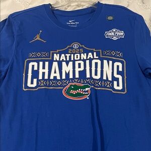FL Gators Nike Blue National Champions Tee